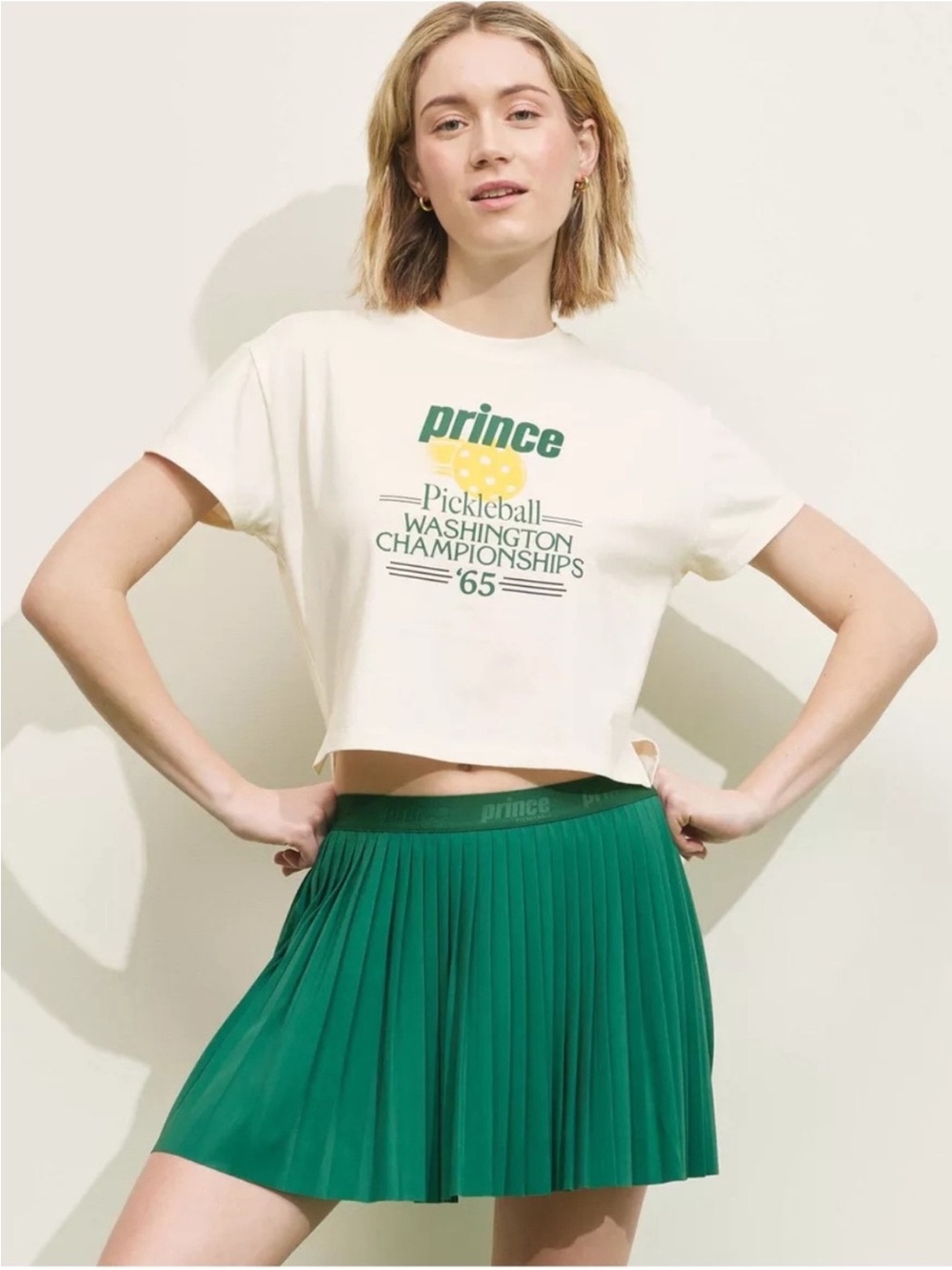 NWOT PRINCE CROPPED PICKLEBALL TSHIRT - Size Medium SKU:46